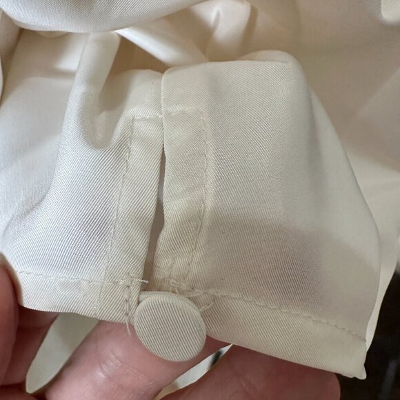 NEW NWT EXPRESS Floral Cropped Off Shoulder Blouse Shirt Top Size Large - Picture 9 of 11